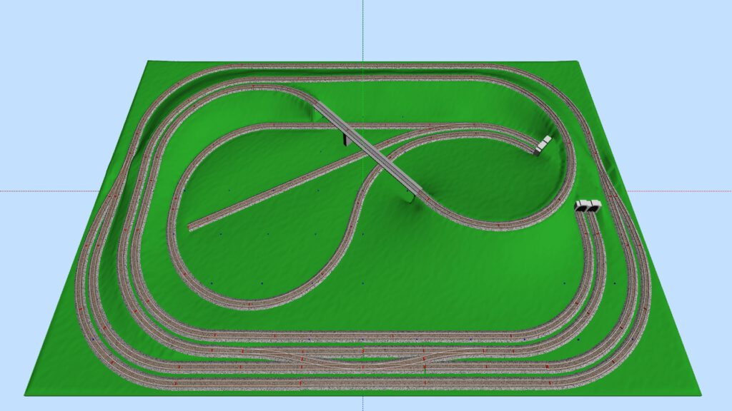 3D-Ansicht Rokuhan-Gleisplan